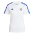 T-shirt de Football adidas Real Madrid 3 Bandes Femme Blanc