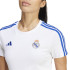T-shirt de Football adidas Real Madrid 3 Bandes Femme Blanc