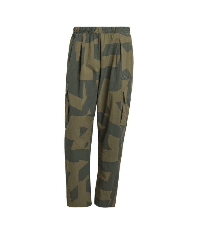 Pantalons de Montagne adidas Cargo Aop Homme Carbon