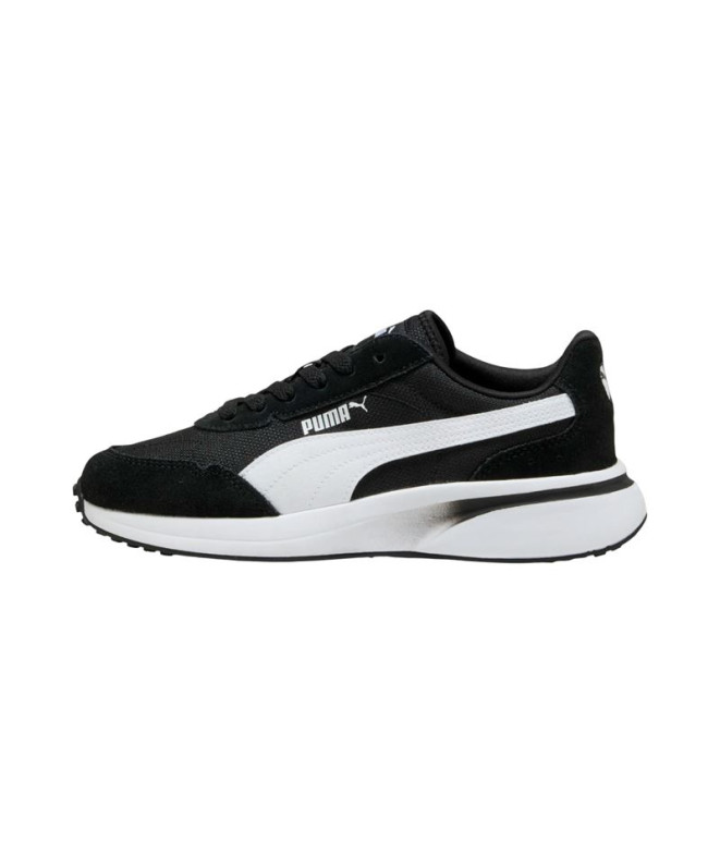 Zapatillas Puma R78 Glance, Black- White, Mujer
