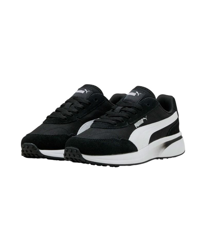 Zapatillas Puma R78 Glance, Black- White, Mujer