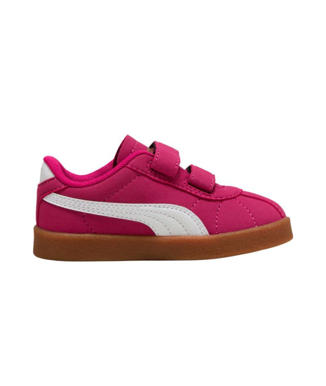 Chaussures Puma Club Ii V Inf, Berry- White, Bébés
