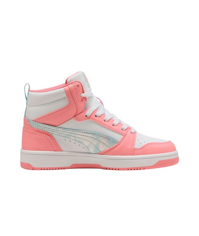 Chaussures Puma Rebound V6 Mid, Verre de mer-Rose, Fille