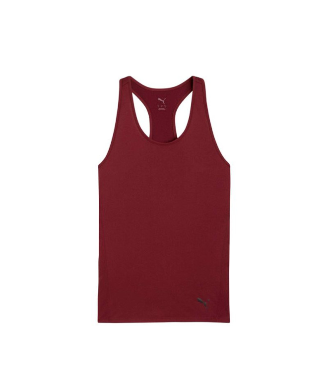 T-shirt de Fitness Puma W Tad Essentialsential Race, Ruby Shimmer, Femme