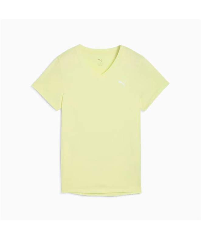 T-shirt de Fitness Puma W Tad Essentialsential Vnec, Gold Moon, Femme