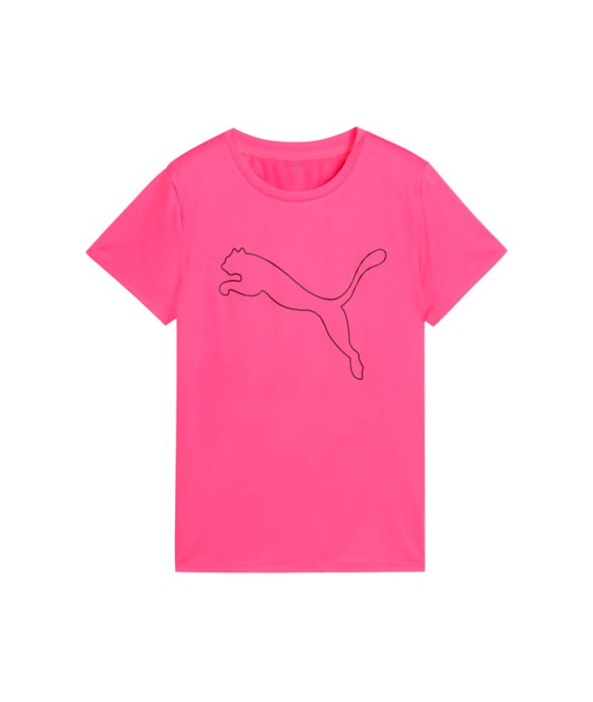 T-shirt de Fitness Puma W Tad Essentialsential Logo, Glowing Pink, Femme