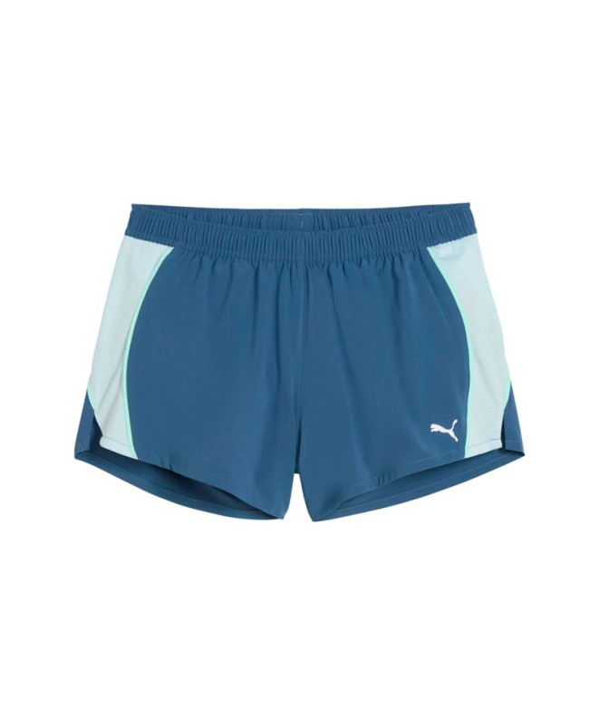 Pantalons de Running Puma W Run Velocity 3" Sh,Dark Indigo, Femme