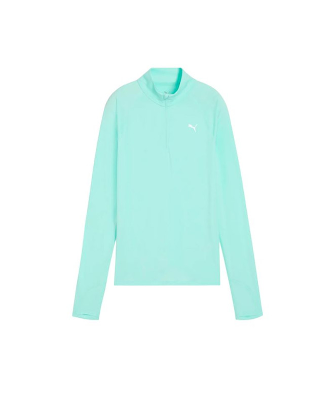 T-shirt de Running Puma W Run Velocity Cloud, Mint Mel Femme