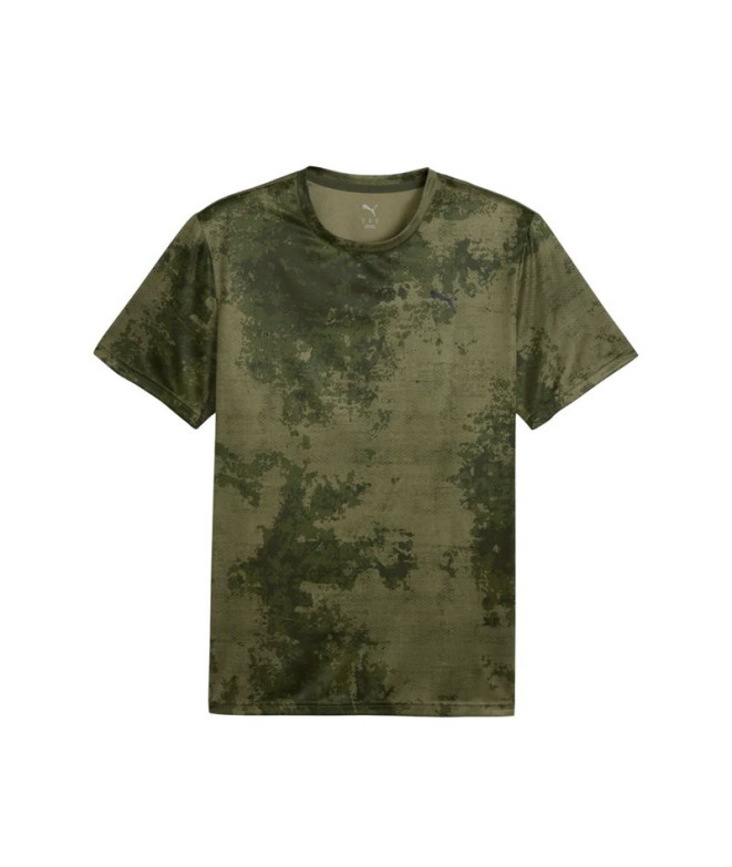 T-shirt de Fitness Puma M Tad Essentialsentials Aop, Olive Foncé, Homme