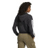 Chaqueta adidas 3 Bandas French Terry Fz Hd Mujer Negro/Blanco