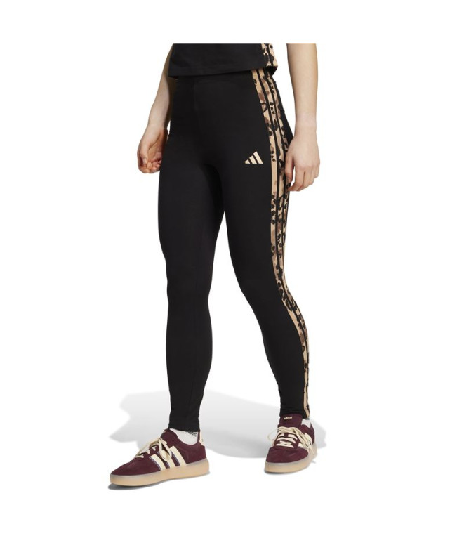 Mallas adidas Aop Leg Mujer Negro