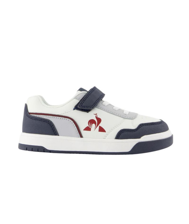 Chaussures Le Coq Sportif Lcs Court Breaker Ps Enfant Blanc/Marin