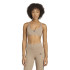 Sutiã esportivo de Fitness adidas Aerim Ls Strngt Mulher Marrom