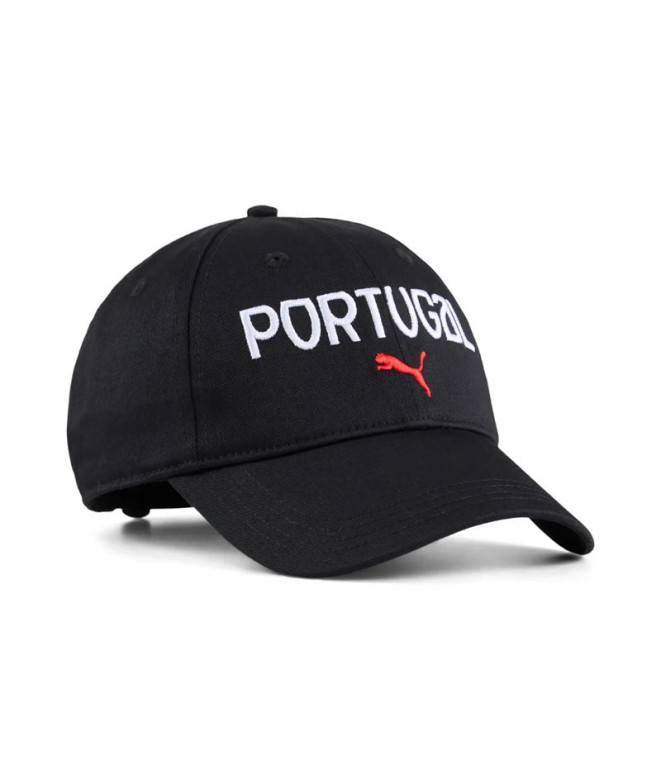 Casquette De Football Puma Fpf Fan Cap, Noir Blanc, Homme