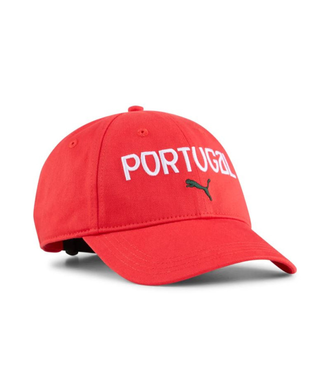 Casquette de Football Puma Fpf Fan Cap, Sport Rouge Blan Homme