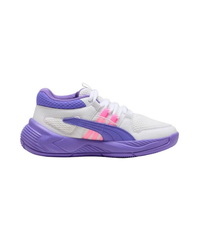 Chaussures de Basket-ball Puma Uproar White-Dark AmethysUk13 Enfant