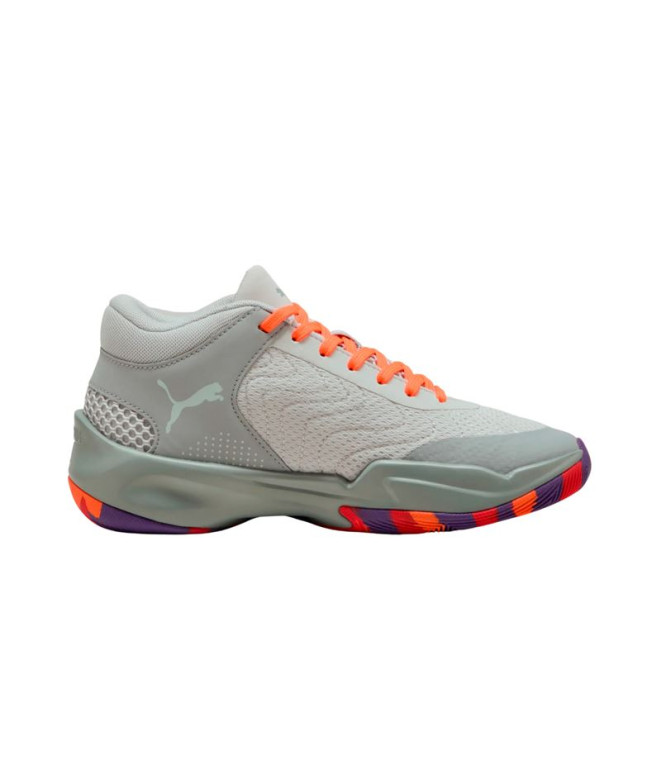 Chaussures de Basket-ball Puma Court Pro 2 Marble Cool Mid Gray- Enfant