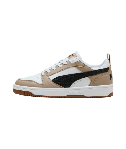 Sapatilhas Puma Rebound V6 Low, Branco- Preto, Unissex 2