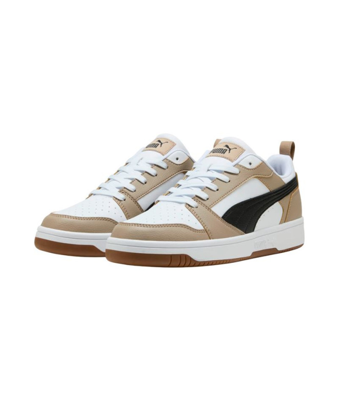 Zapatillas Puma Rebound V6 Low, White- Black,...