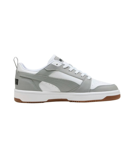 Sapatilhas Puma Rebound V6 Low, Branco-Cinza Eco-, Unissex