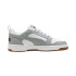 Chaussures Puma Rebound V6 Low, Blanc-Gris Écho-, Unisexe