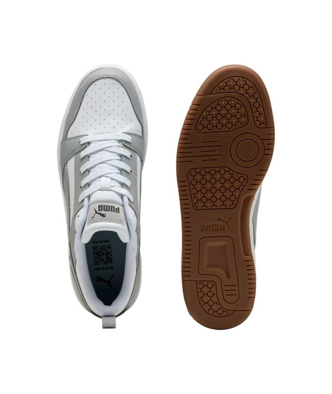 Sapatilhas Puma Rebound V6 Low, Branco-Cinza...
