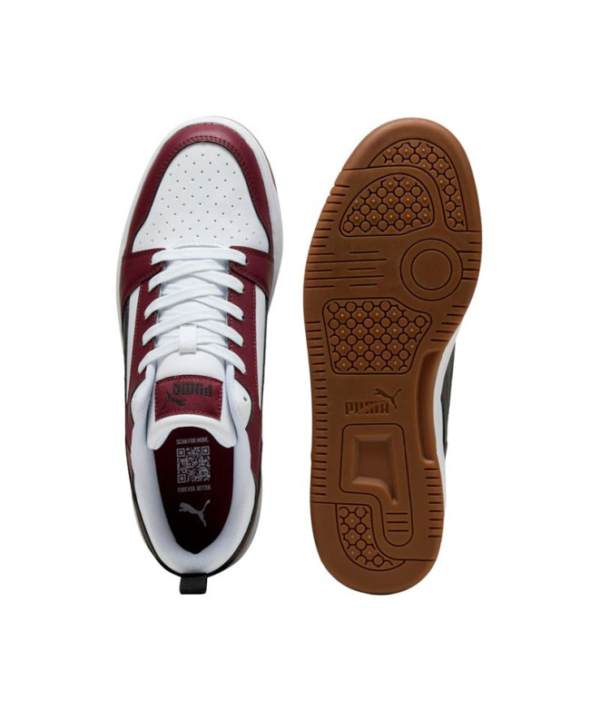 Zapatillas Puma Rebound V6 Low, White- Black,...