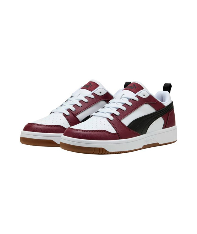 Sapatilhas Puma Rebound V6 Low, Branco- Preto,...