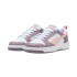 Chaussures Puma Rebound V6 Low, Blanc-Mauve Mes Unisexe