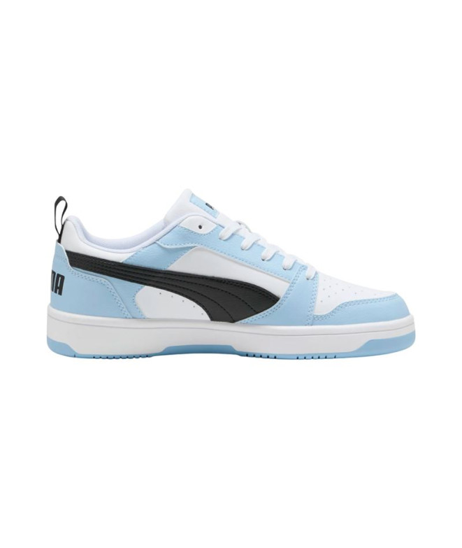 Sapatilhas Puma Rebound V6 Low, Branco- Preto, Unissex