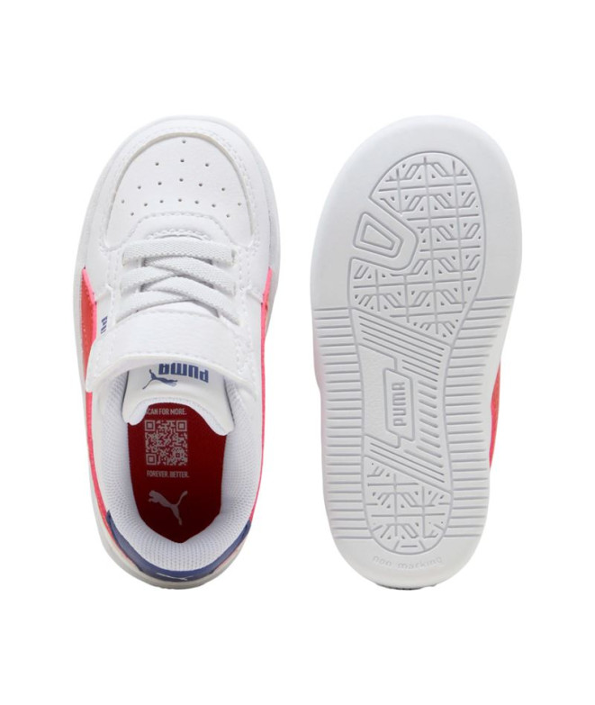Zapatillas Puma Caven 2.0 Ac+ I, White Red, Niño