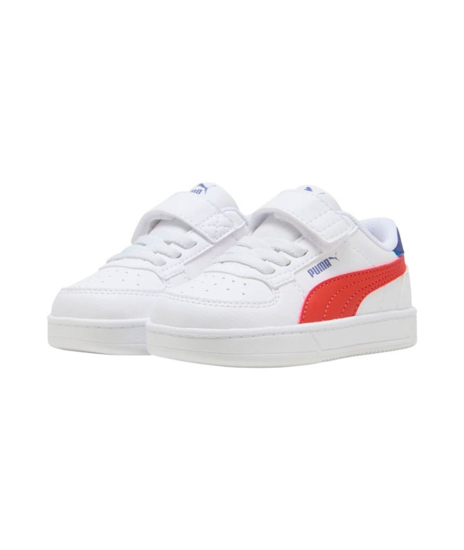 Zapatillas Puma Caven 2.0 Ac+ I, White Red, Niño
