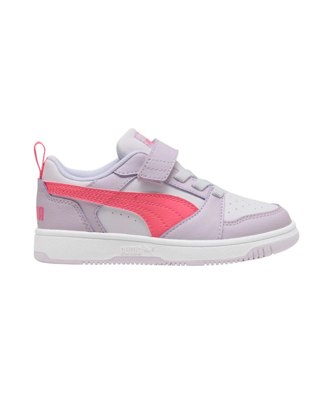 Chaussures Puma Rebound V6 Lo A,Lilac Frost M, Enfant
