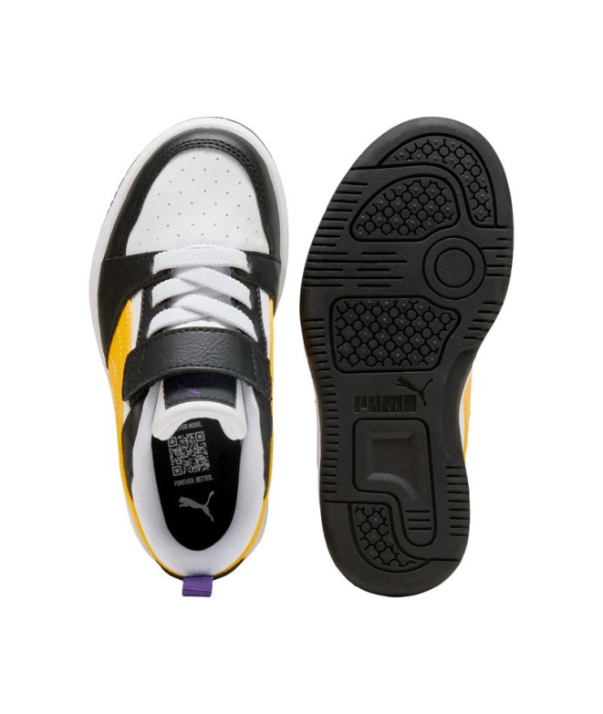 Sapatilhas Puma Rebound V6 Lo A, Preto Ye, Menino
