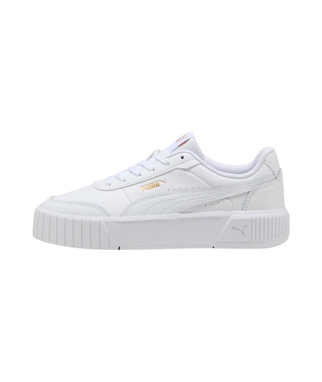 Chaussures Puma Carina Mia, Blanc - Or, Femme