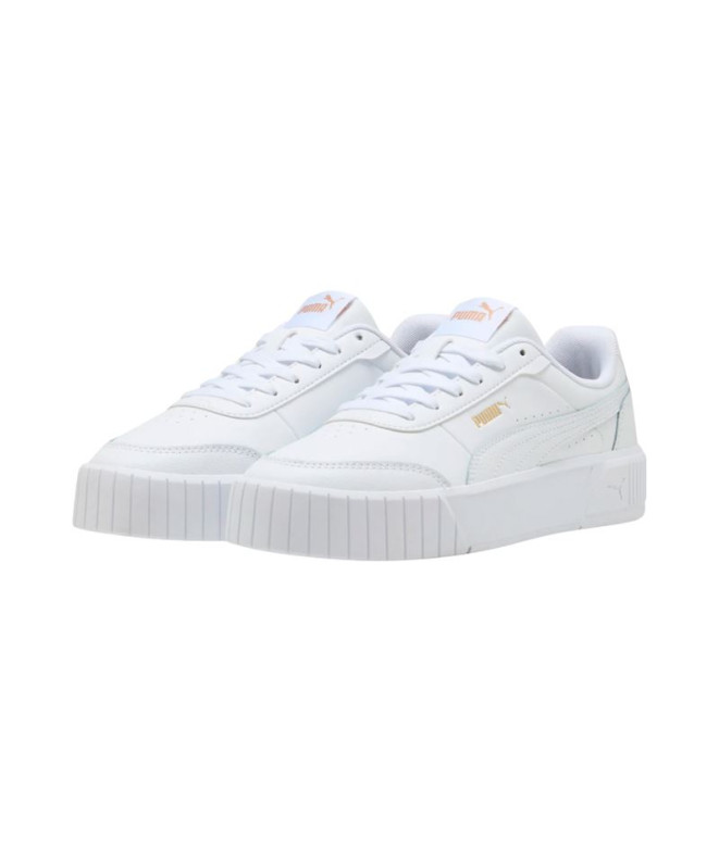 Chaussures Puma Carina Mia, Blanc - Or, Femme