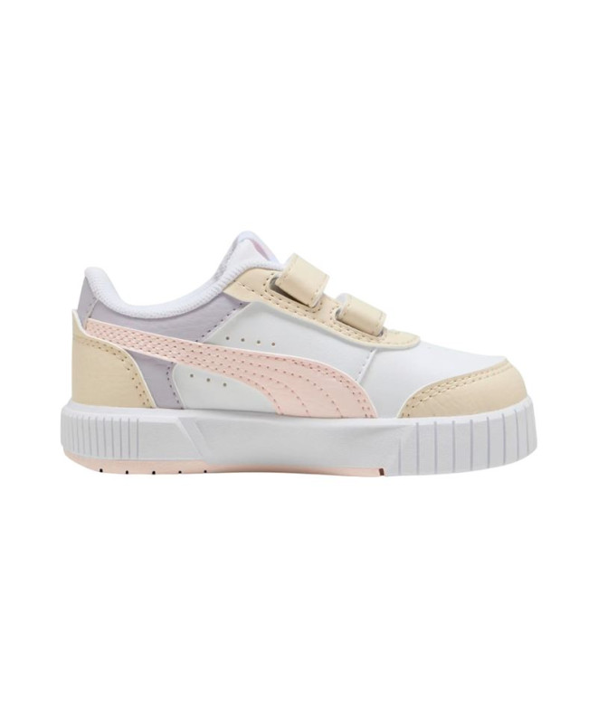 Chaussures Puma Carina Mia V Inf, Blanc-Jasmin, Fille