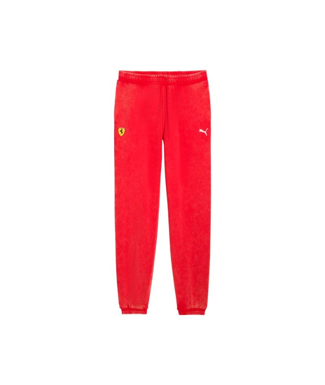 Pantalon Puma Ferrari Sportswear S,Rosso Corsa, Homme