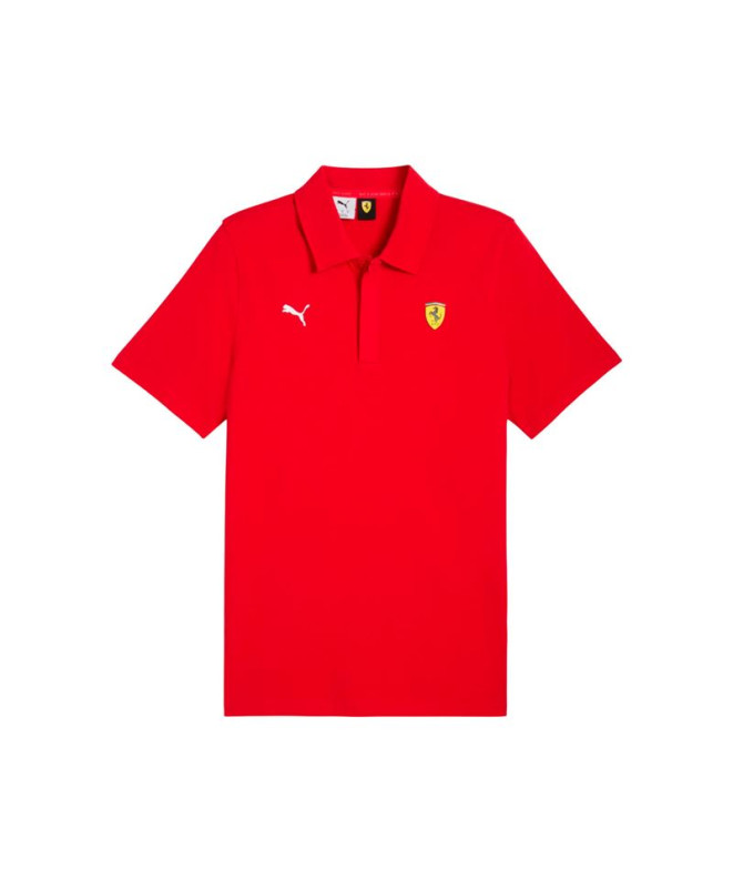 Polo Puma Ferrari Sportswear P,Rosso Corsa, Homme