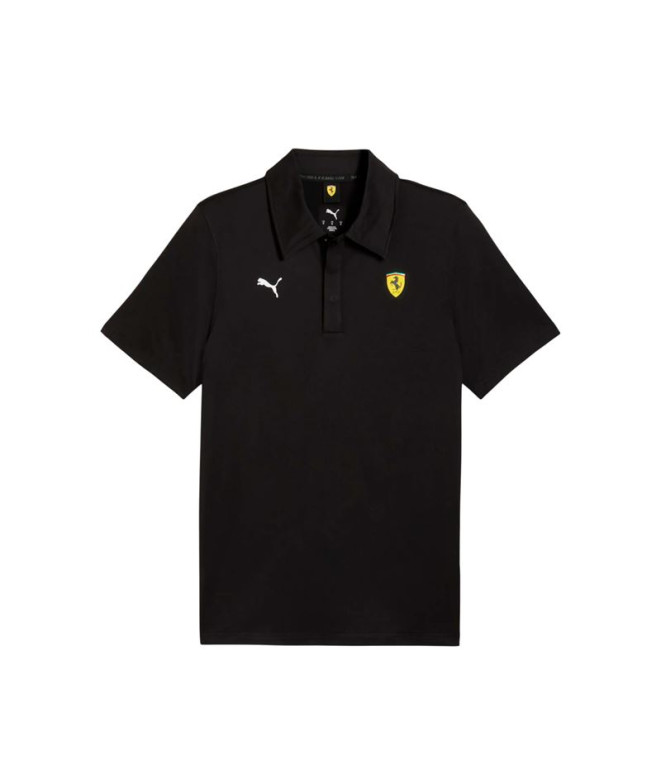 Polo Puma Ferrari Sportswear C, Black, Hombre