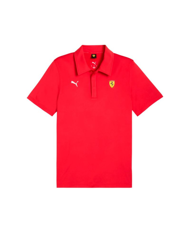Polo Puma Ferrari Sportswear C,Rosso Corsa, Homem