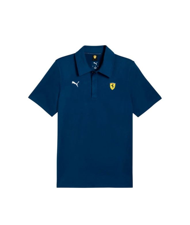 Polo Puma Ferrari Sportswear C, Azul Persa, Homem