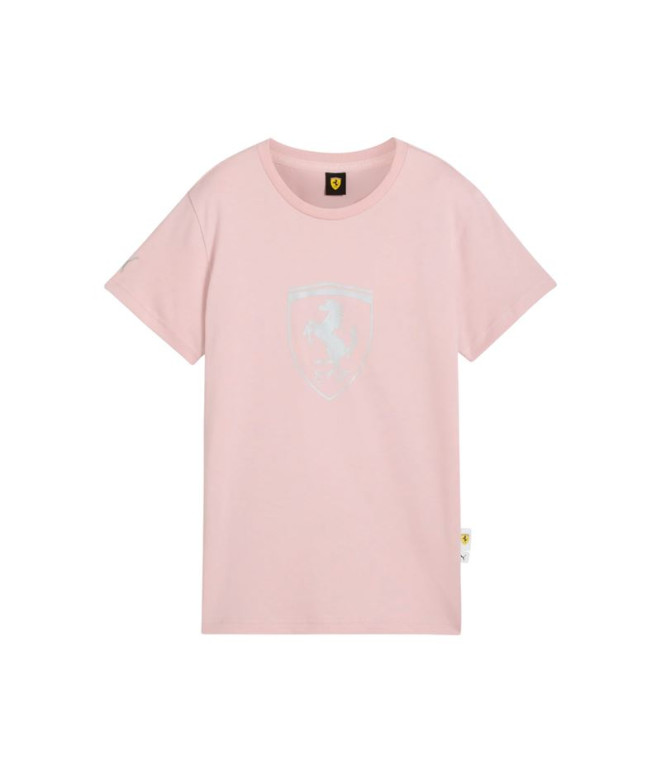 Camiseta Puma Ferrari Sportswear W, Mauve Mis Mulher