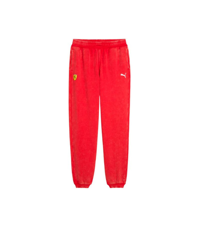 Pantalon Puma Ferrari Sportswear K,Rosso Corsa, Enfant