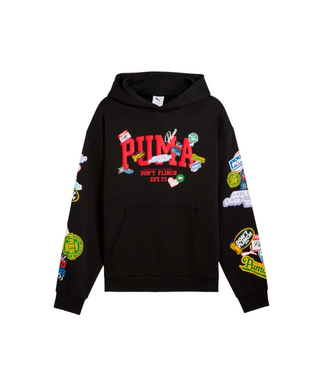 Sweat de Basket-ball Puma Hooperhotline Pullov Black Homme