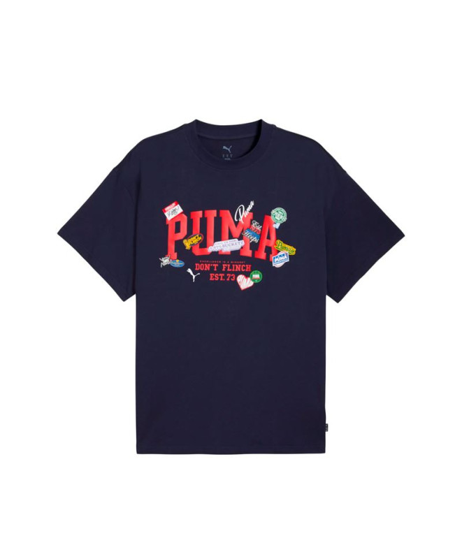 T-shirt de Basket-ball Puma Hooperhotline Ii Navy Homme