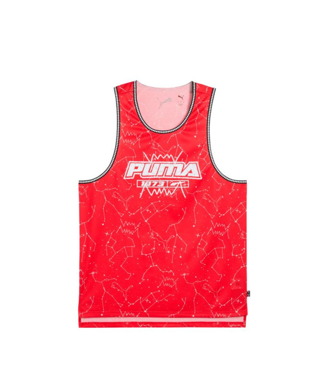 T-shirt de Basket-ball Puma paverse, Pour Tous Time Rouge-, Homme