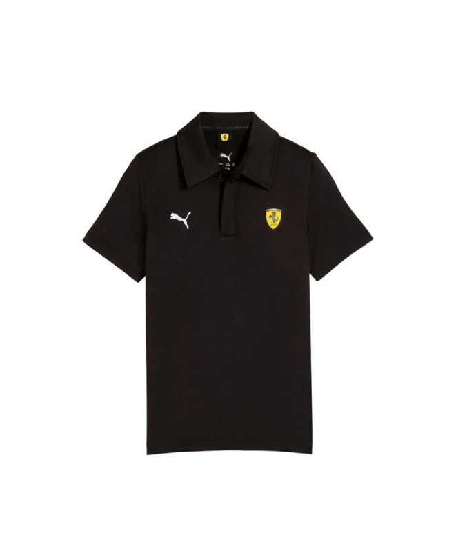 Polo Puma Ferrari Sportswear K, Black, Infantil