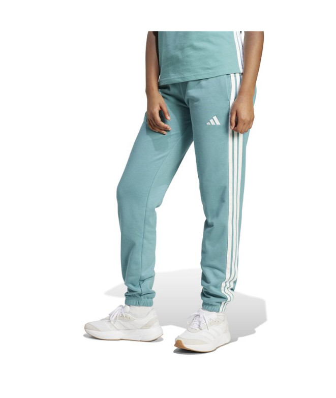 Calça adidas 3 Bandas Ft Cf Mulher Azcepo / Branco