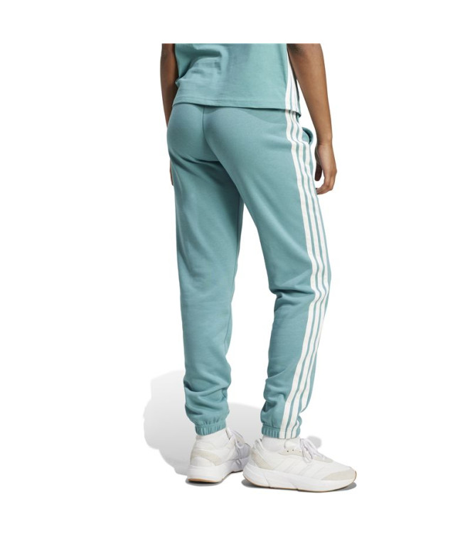 Calça adidas 3 Bandas Ft Cf Mulher Azcepo / Branco